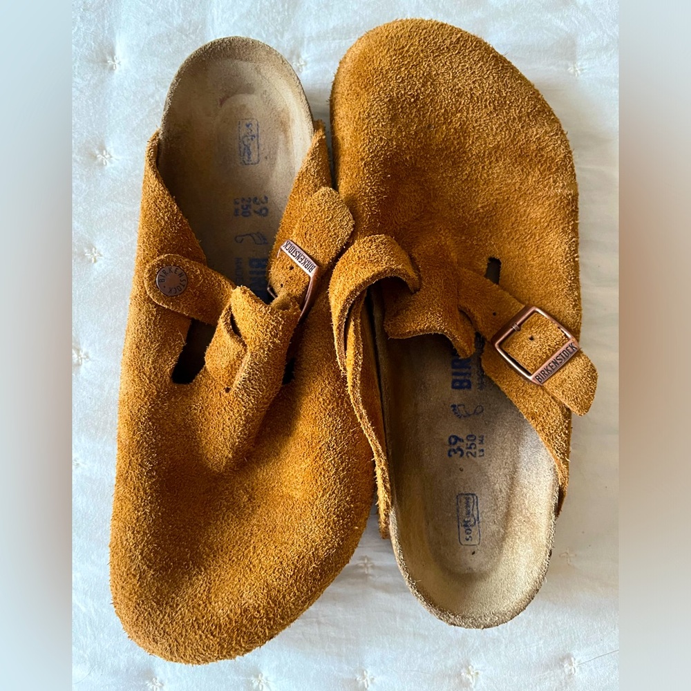 Birkenstock Boston Suede Leather Mink